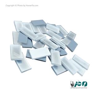 مجموعه 40 عددی آینه لیپان آرت مدل مستطیل 1x3 سانتی متر