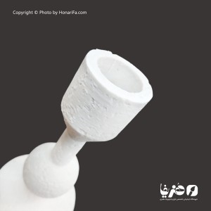 جا شمعی پلی استر طرح سنگ سایز 15 سانتی متر