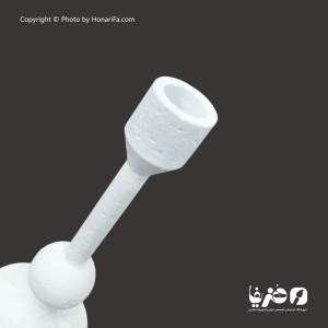 جا شمعی پلی استر طرح سنگ سایز 20 سانتی متر