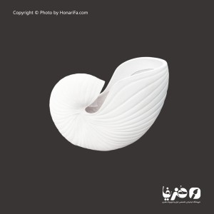 گلدان پلی استر طرح حلزونی