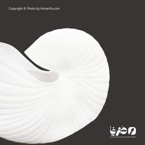 گلدان پلی استر طرح حلزونی