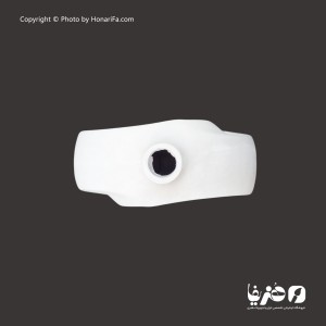 گلدان پلی استر طرح حلقوی دفرمه مدرن