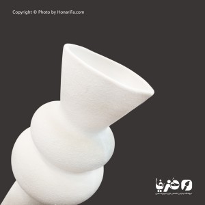 گلدان پلی استر طرح تکسچری مدرن