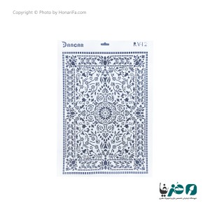شابلون استنسیل طرح فرش پرشین سایز 80x60 سانتی متر