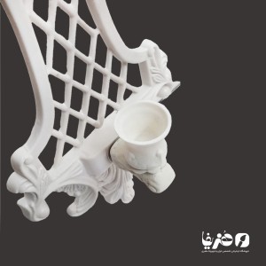 جا شمعی دیوار کوب پلی استر طرح حصیری