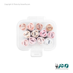 ماژیک راندو تاچ مدل رنگ پوست بیسیک  بسته 12 رنگ دوسر براش