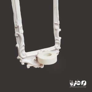 جا شمعی دیوار کوب پلی استر طرح گل