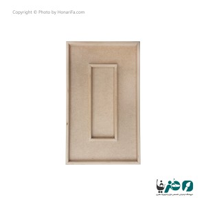 قاب چوبی دکوپاژ سوخته طرح مستطیل عمودی 30x50 سانتی متری