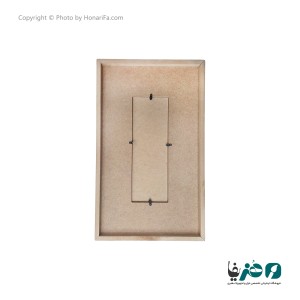 قاب چوبی طرح مستطیل عمودی 30x50 سانتی متری