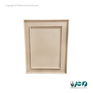 قاب چوبی  دکوپاژ سوخته طرح مستطیل عمودی 70x90 سانتی متری