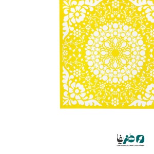 شابلون استنسیل طرح فرش پرشین کد 4 سایز 50x50 سانتی متر