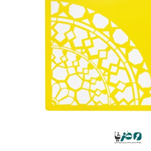 شابلون استنسیل طرح گوشه کد 1 سایز 50x50 سانتی متر
