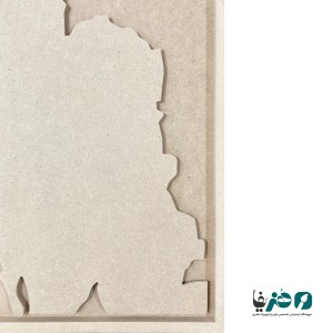 بوم جزیره چوبی طرح نقشه ایران سایز 57x77 سانتی متر