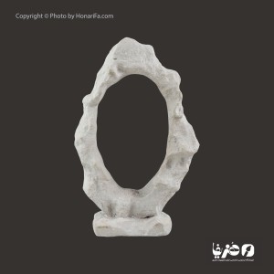 پایه آینه طرح سنگ رومیزی همراه با آینه سایز 16× 26 سانتی متر