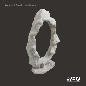 پایه آینه طرح سنگ رومیزی همراه با آینه سایز 16× 26 سانتی متر