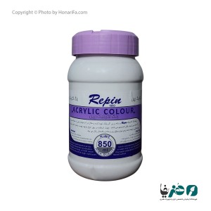 رنگ اکریلیک رپین titanium white 40 حجم 850 میلی لیتر