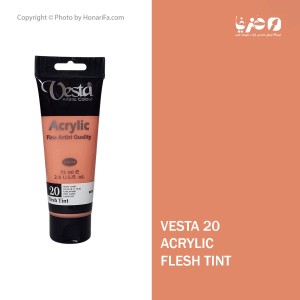 رنگ اکریلیک وستا Flesh tint 20 حجم 75میلی لیتر