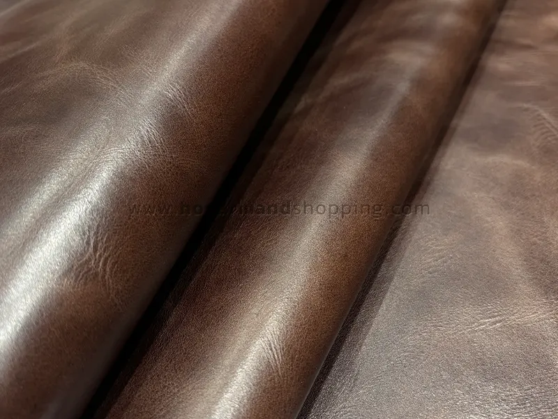 چرم گاوی طرح افکتی رنگ قهوه ای