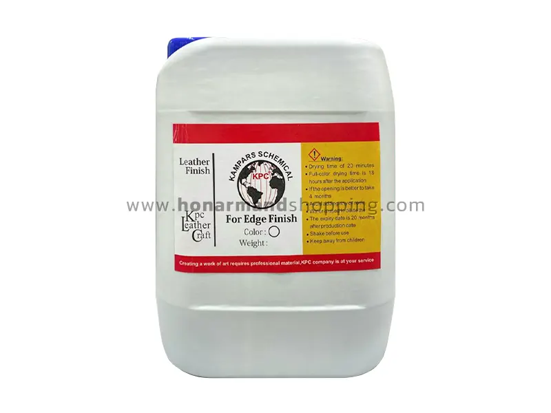 رنگ لبه چرم عسلی KPC پلاس گالن 5 لیتری