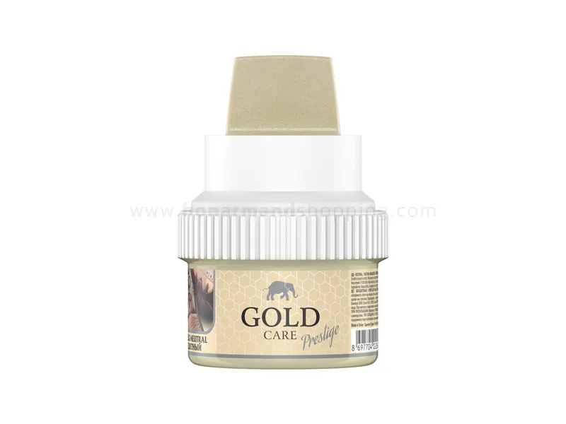 کرم واکس ترمیم کننده چرم Gold Care بی رنگ