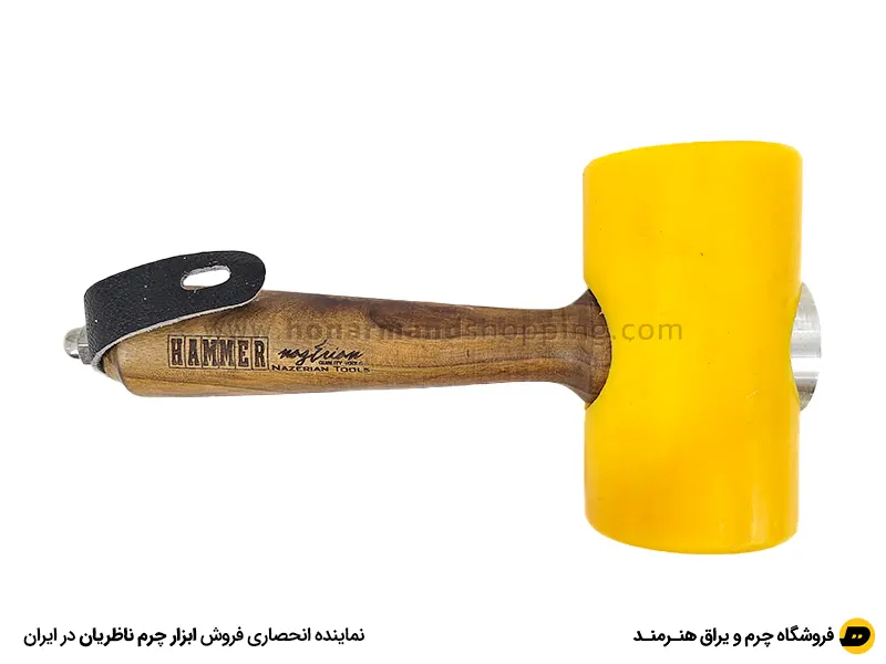 چکش تفلون افقی دسته چوبی HAMMER