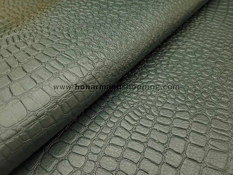 چرم طبیعی گاوی یشمی طرح کروکودیل 14.75 فوت