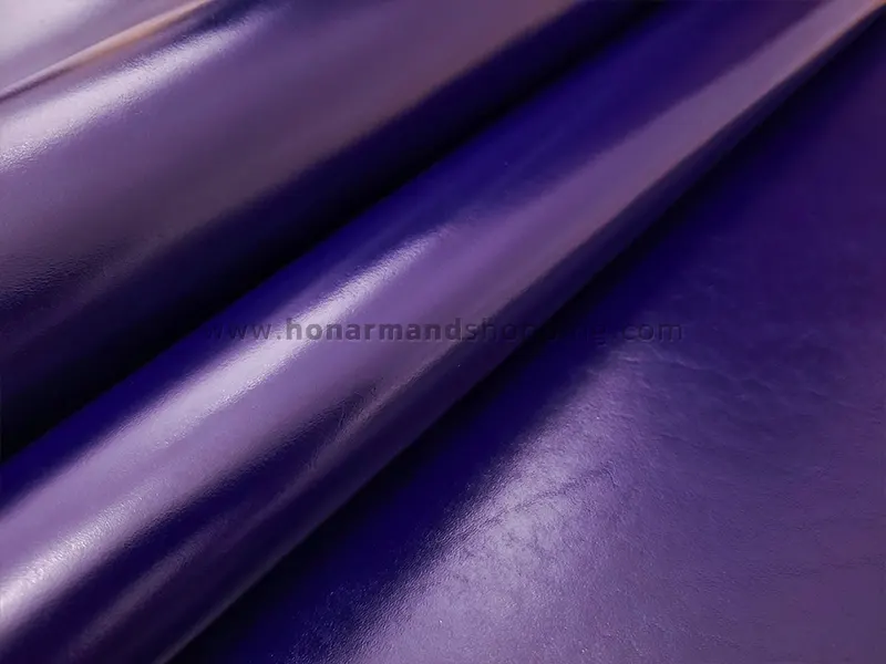 چرم طبیعی گاوی طرح ساده رنگ سرمه ای