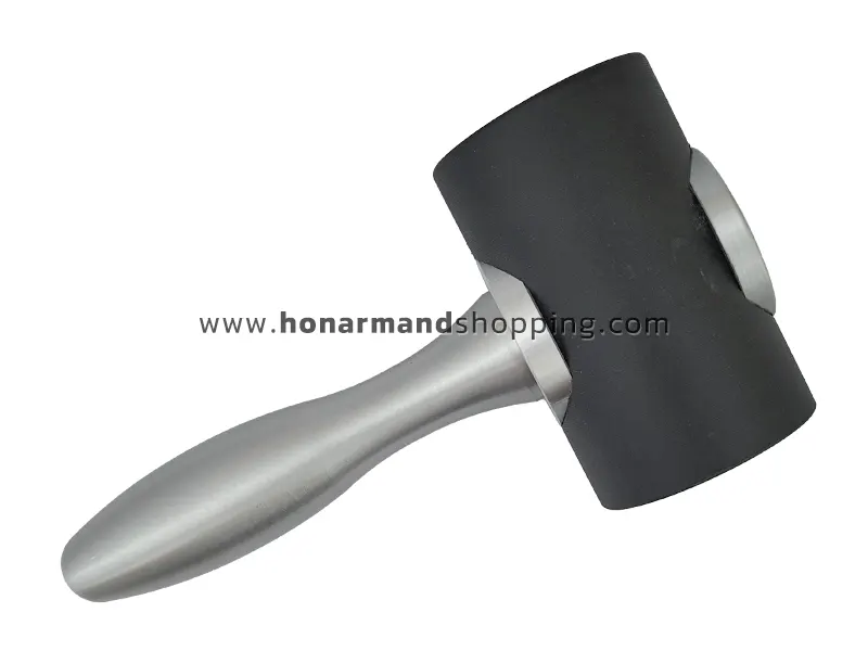 چکش تفلون دوطرفه دسته استیل رنگ مشکی