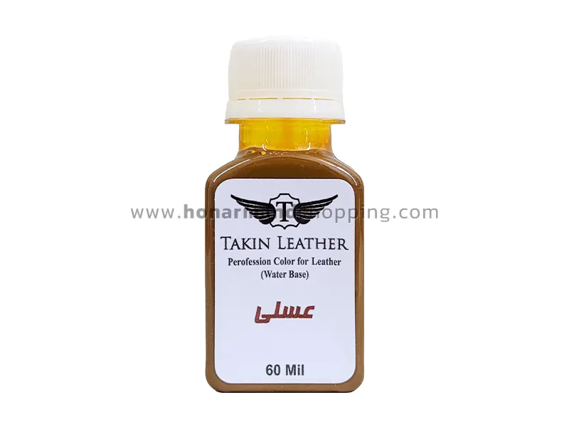 رنگ چرم تکین عسلی 60 میل