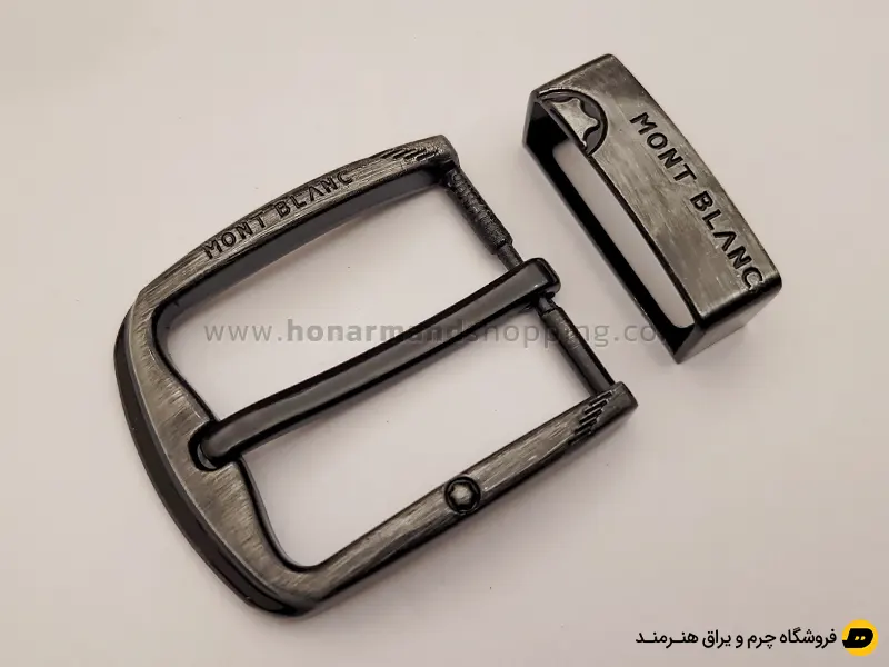 سگک کمربند زبانه دار رنگ دودی سایز 4