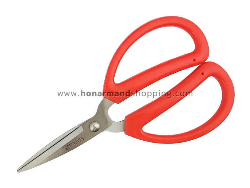 قیچی استیل دسته پلاستیکی سایز کوچک