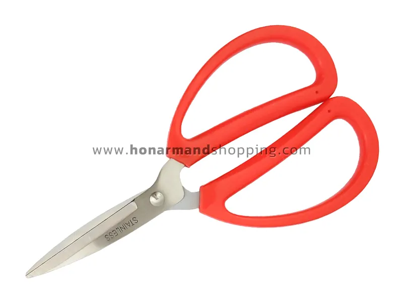 قیچی استیل دسته پلاستیکی سایز متوسط