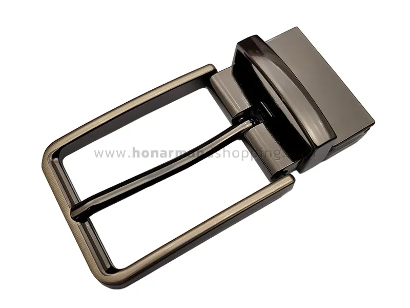 سگک کمربند زبانه دار چرخشی رنگ دودی سایز 3.5