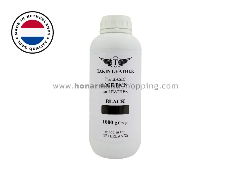 رنگ لبه چرم تکین مشکی حجم 1 کیلوگرم (محصول هلند)