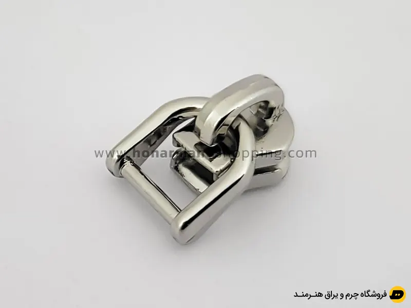 سرزیپ  چرم خور شماره 3 رنگ نیکل