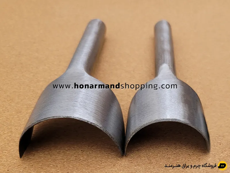 سنبه نیم گرد چرم مجموعه 2 عددی سایز 35 و 45