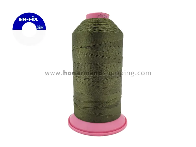 نخ دوخت پلی آرت POLYART ارفیکس رنگ زیتونی سایز 20