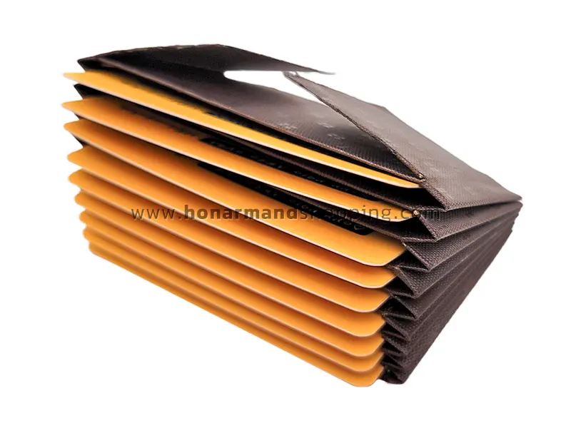 جاکارتی آکاردئونی افقی رنگ قهوه ای