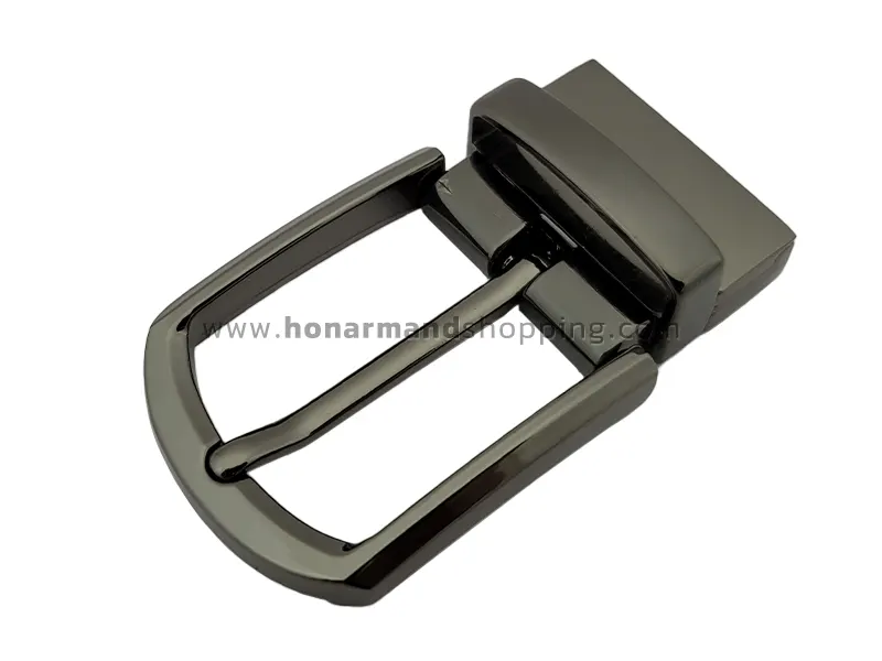 سگک کمربند زبانه دار مدل چرخشی رنگ دودی  سایز 3.5