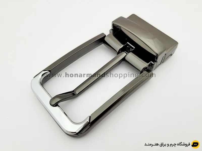 سگک کمربند زبانه دار چرخشی رنگ دودی سایز 3.5