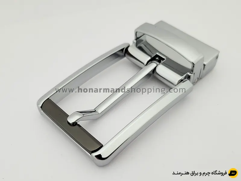 سگک کمربند زبانه دار چرخشی رنگ نیکل سایز 3.5