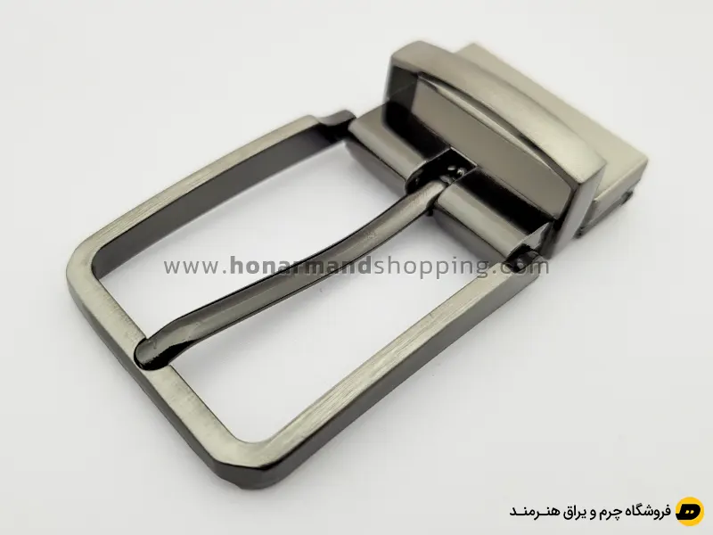 سگک کمربند زبانه دار چرخشی رنگ دودی سایز 3.5