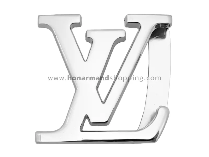 سگک کمربند پلاکی طرح Louis Vuitton سایز 5 رنگ نیکل