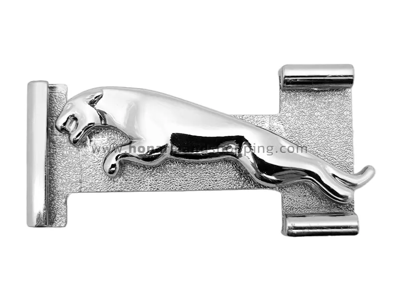 سگک کمربند پلاکی طرح Jaguar سایز 3.5 رنگ نیکل