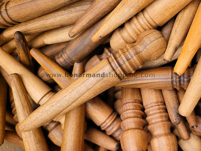 آرمیتاژ چوبی پرداخت لبه چرم (صیقلی و روکش شده)