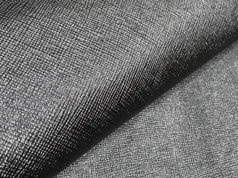 چرم طبیعی گاوی طرح سافیانو رنگ مشکی