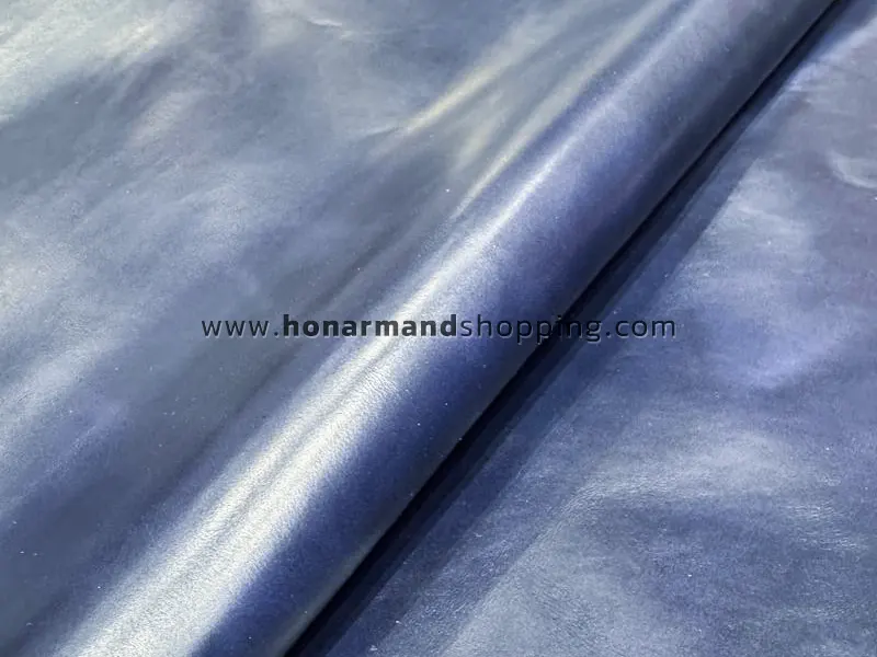 چرم گاوی طرح ناپا رنگ سرمه ای