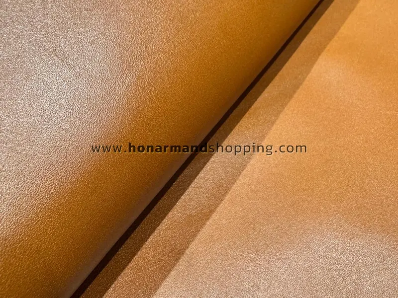 چرم گاوی طرح ناپا رنگ عسلی