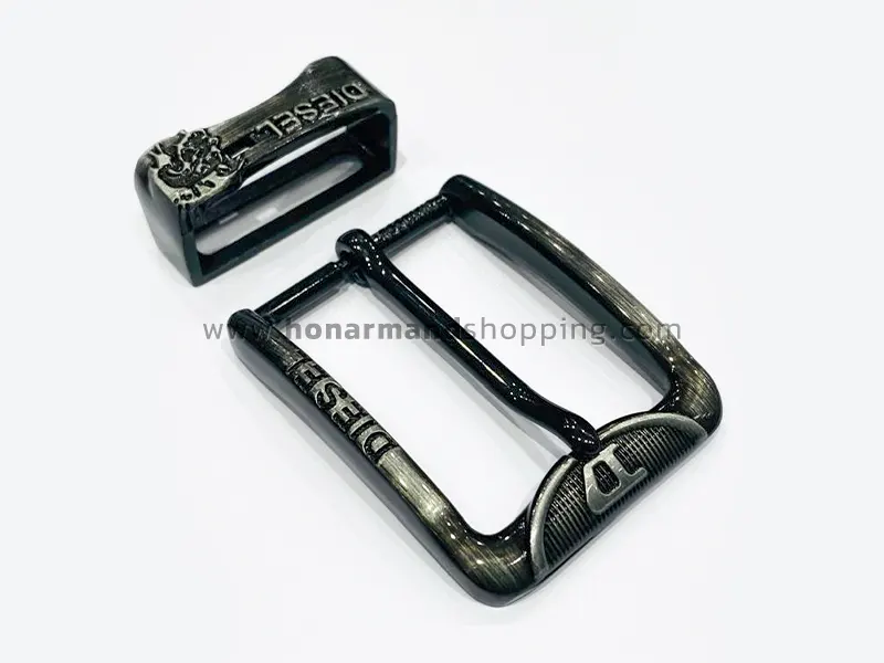 سگک کمربند پل دار طرح DIESEL سایز 3.5 رنگ دودی