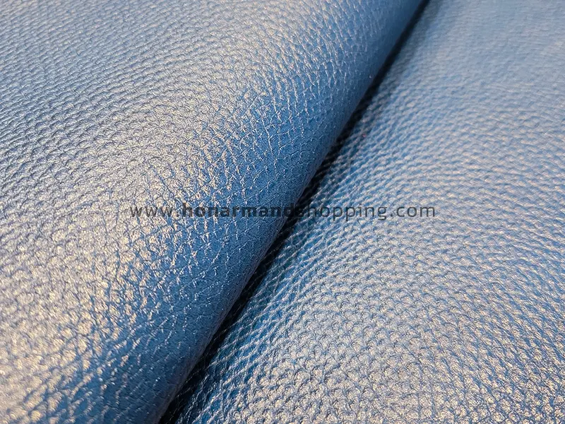 چرم بزی طرح فلوتر رنگ آبی
